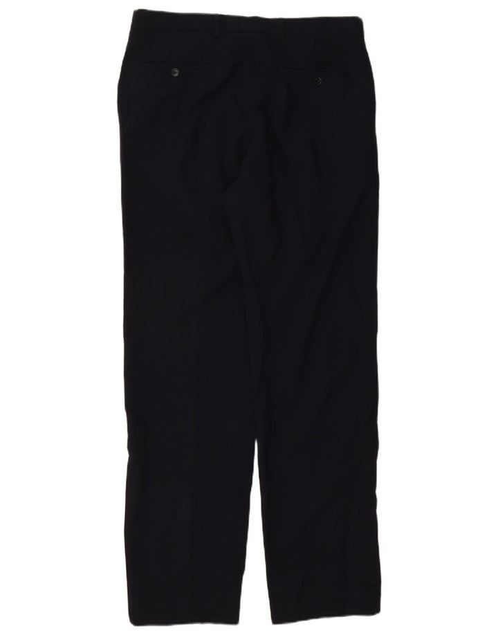 Marks & Spencer Herre Straight Regular Suit Bukser W34 L33 Navy Blue