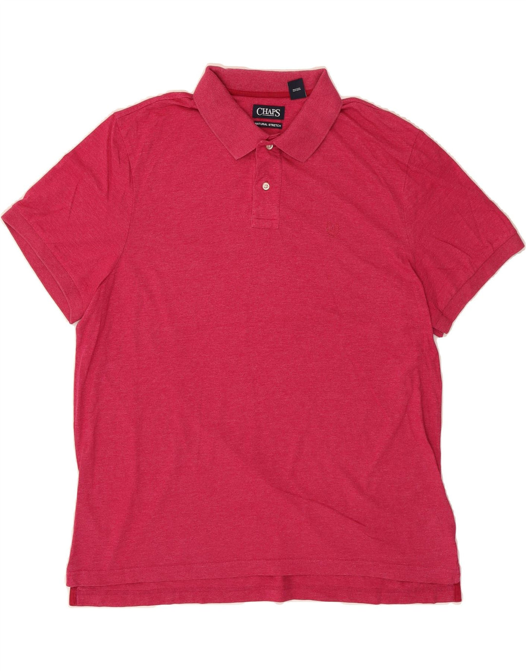CHAPS Mens Polo Shirt 2XL Pink Cotton Vintage Chaps and Second-Hand Chaps from Messina Hembry 