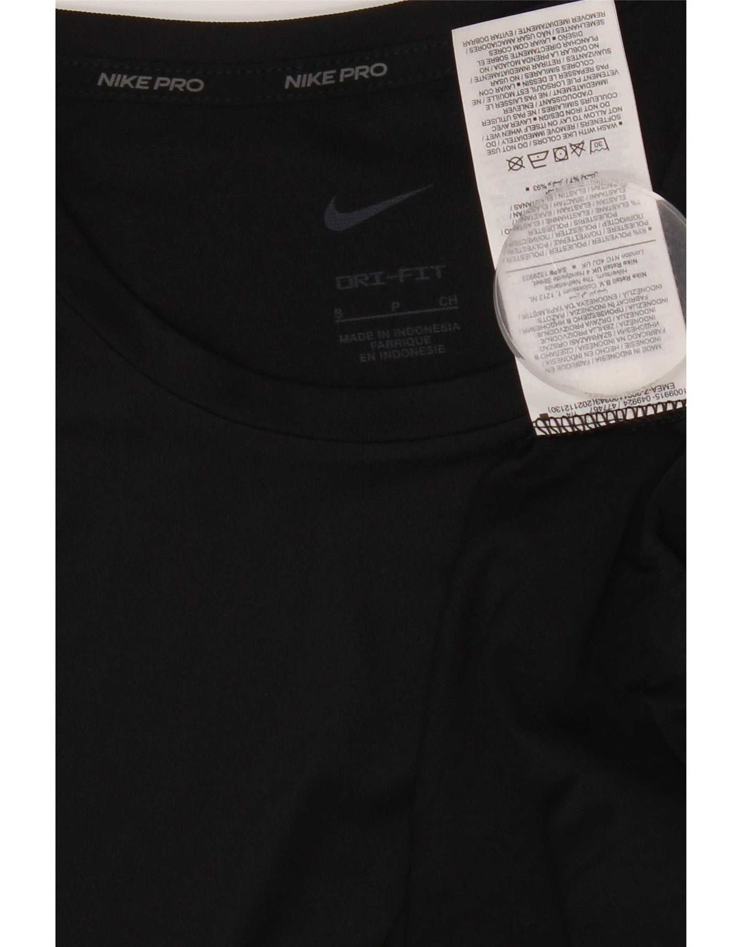 Nike Mens Dri Fit T-Shirt Top Small Black Polyester