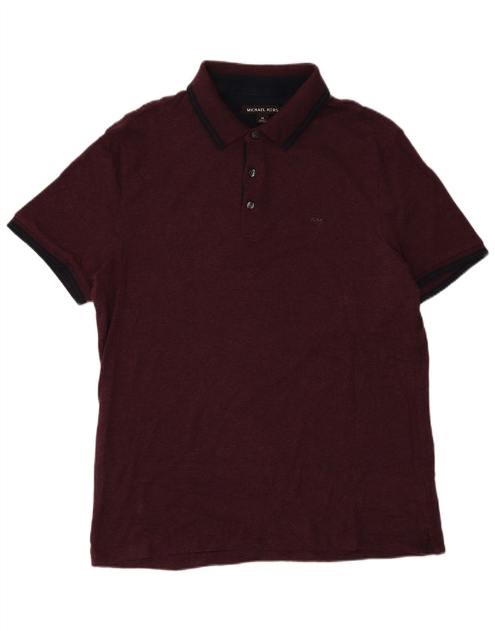 MICHAEL KORS Polo da uomo in cotone bordeaux medio