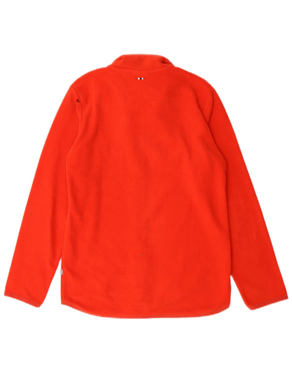 Napapijri Boys Graphic Fleece Jacket 13-14 Years Red Polyester