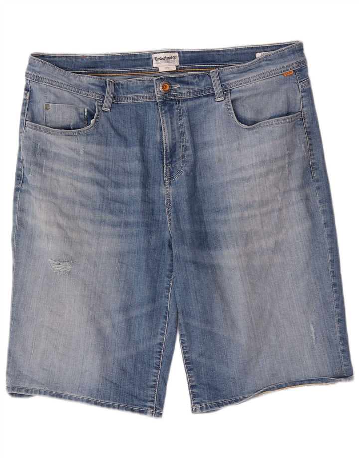 Timberland Mens Denim Shorts W36 Large Blue