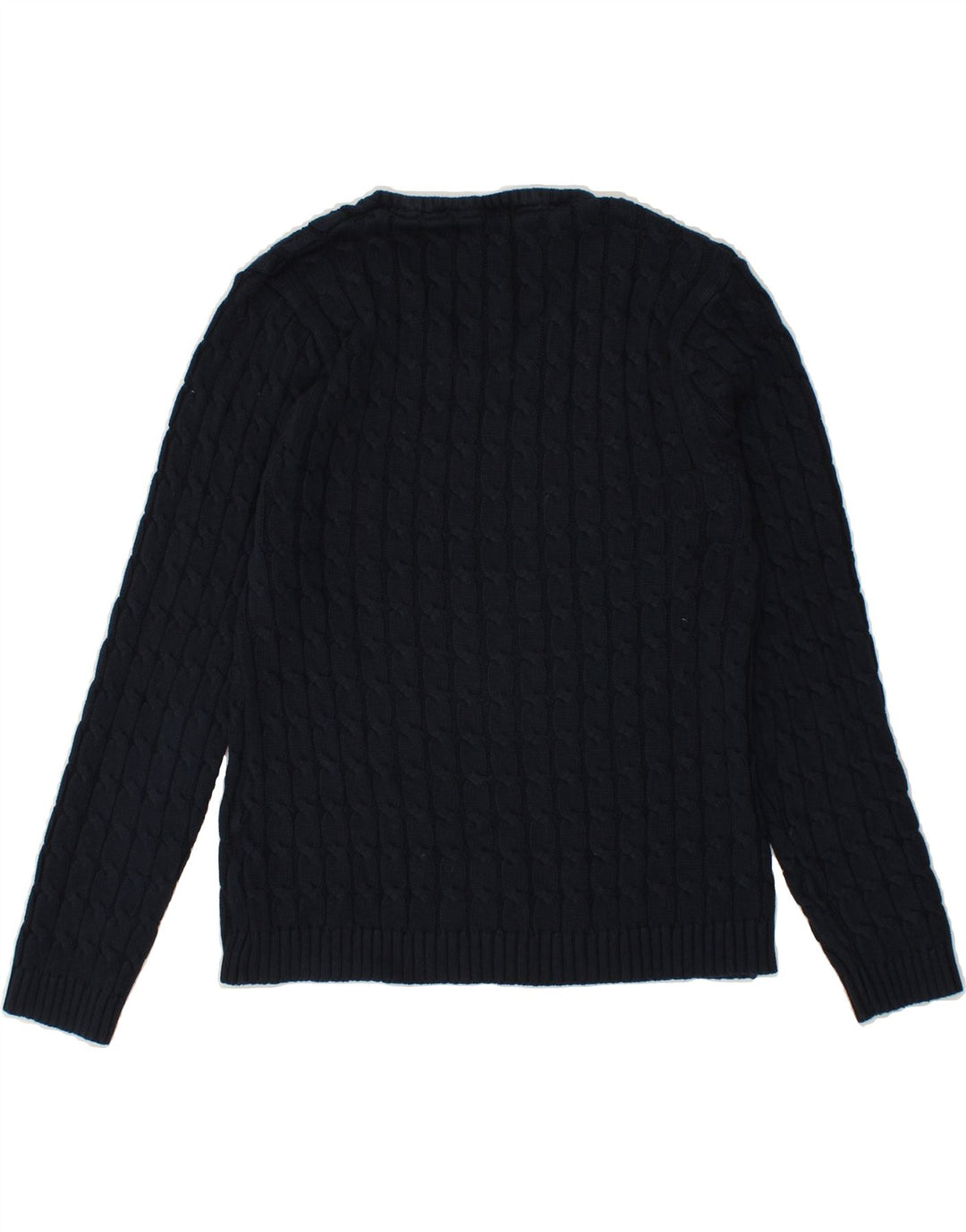 KANGOL Womens V-Neck Jumper Sweater UK 14 Medium  Navy Blue Vintage Kangol and Second-Hand Kangol from Messina Hembry 