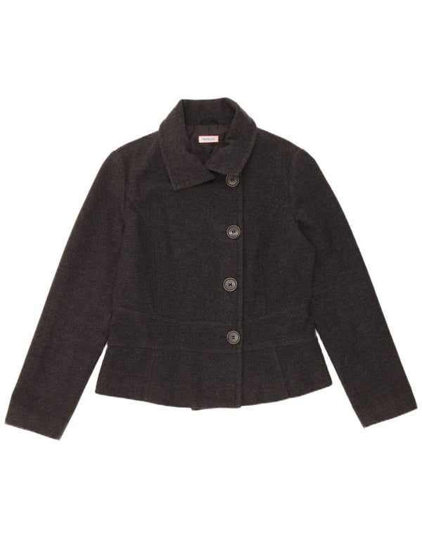 Max & Co. Womens 4 Button Blazer Jacket UK 14 Medium Grey Flecked