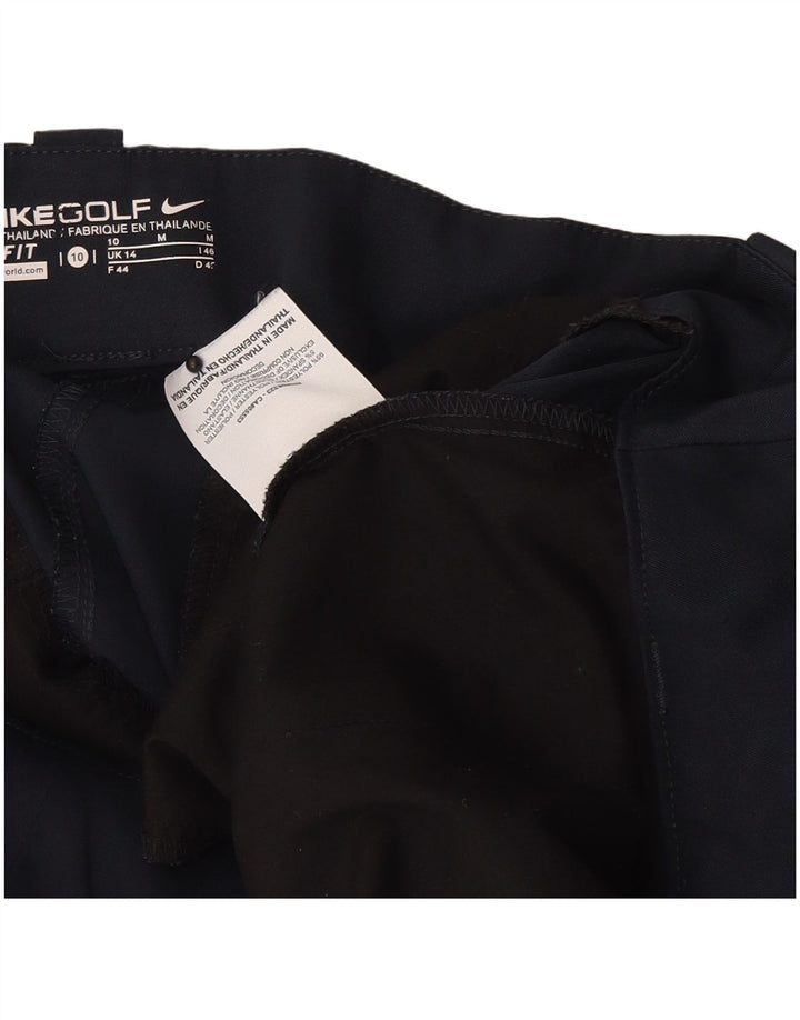 Nike Womens Golf Chino Shorts UK 14 Medium W34 Navy Blue Polyester