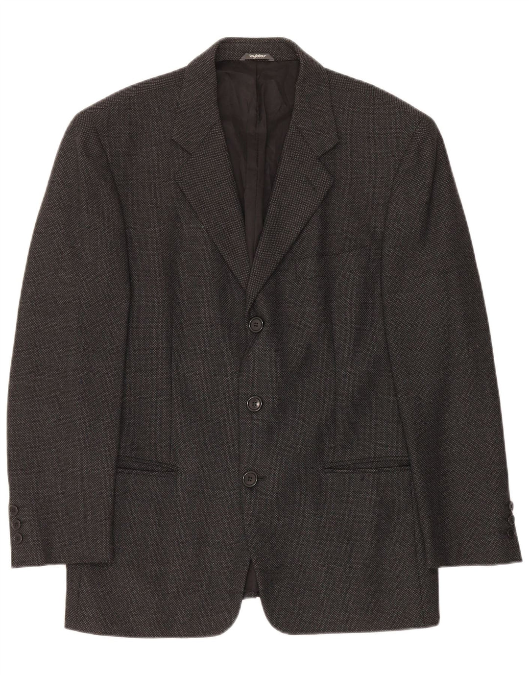 Byblos Herren-Blazerjacke mit 3 Knöpfen, EU 48, mittelgraue Wolle