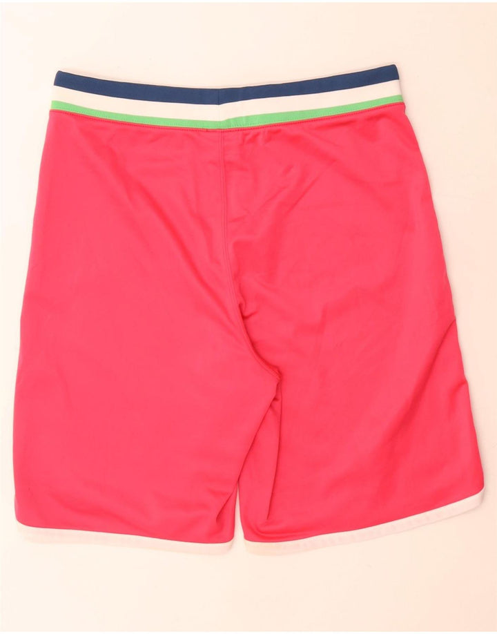 Converse Damen Sportshorts UK 14, groß, rosa gestreift, Polyester