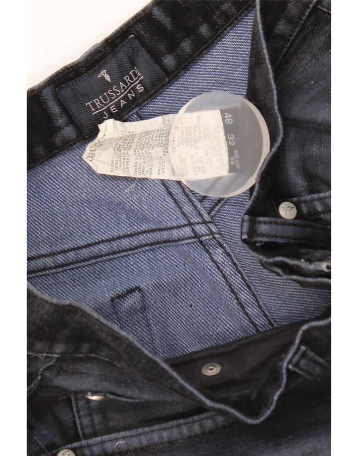 Trussardi Mens Straight Jeans W30 L32 Navy Blue Cotton