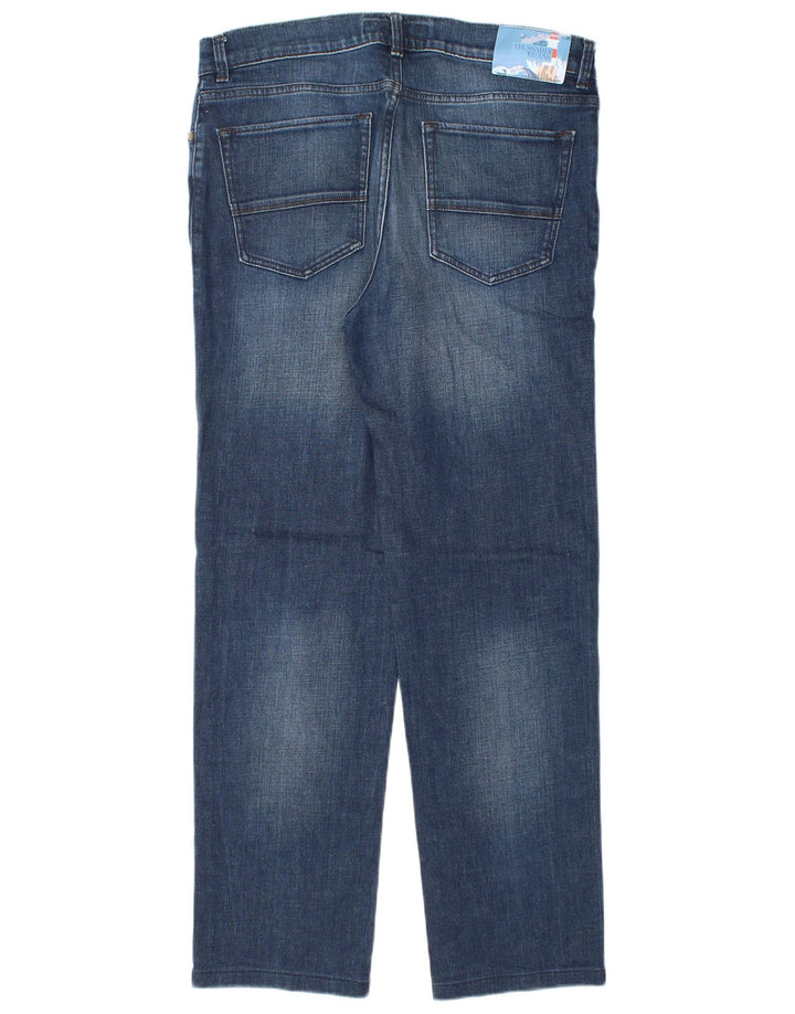 Jeans Straight Uomo Trussardi W35 L31 Blu Cotone