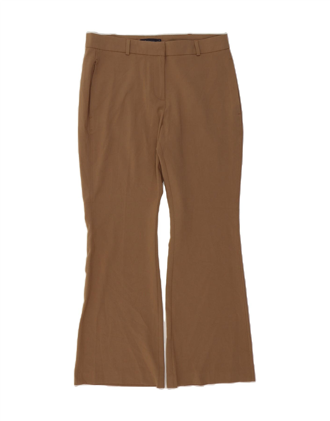 MARKS & SPENCER Womens Bootcut Chino Trousers US 12 Large W32 L30 Brown Vintage Marks & Spencer and Second-Hand Marks & Spencer from Messina Hembry 