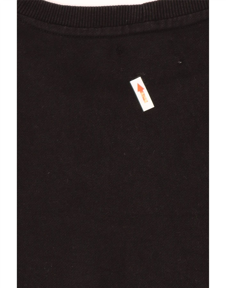 Felpa Zara Uomo Maglione Grande Cotone Nero