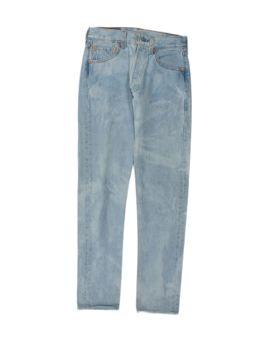 LEVI'S Womens 501 Straight Jeans W27 L30 Blue Vintage Levi's and Second-Hand Levi's from Messina Hembry 