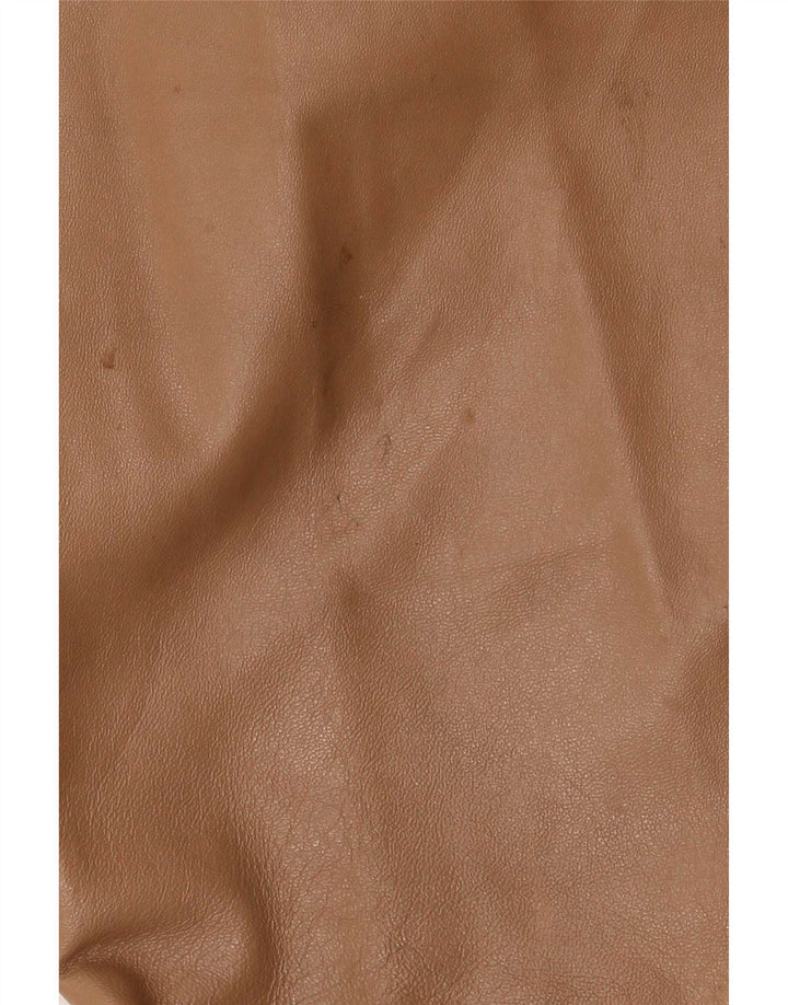Conbipel Pantalones de cuero con corte de bota para mujer IT 46 Large W34 L32 Beige