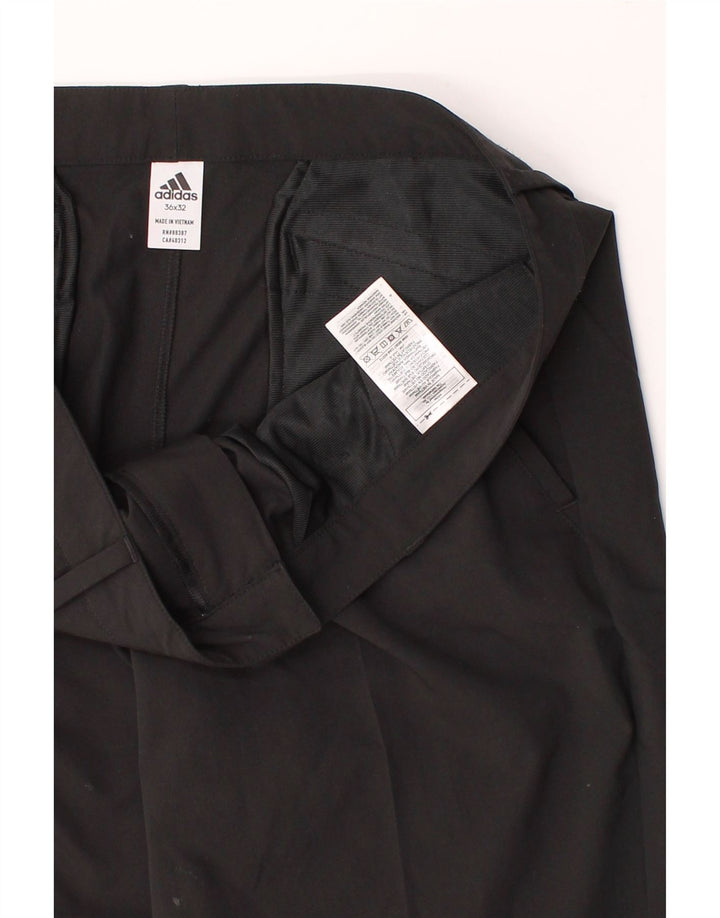 ADIDAS Mens Slim Chino Trousers  W36 L32 Black Polyester Vintage Adidas and Second-Hand Adidas from Messina Hembry 