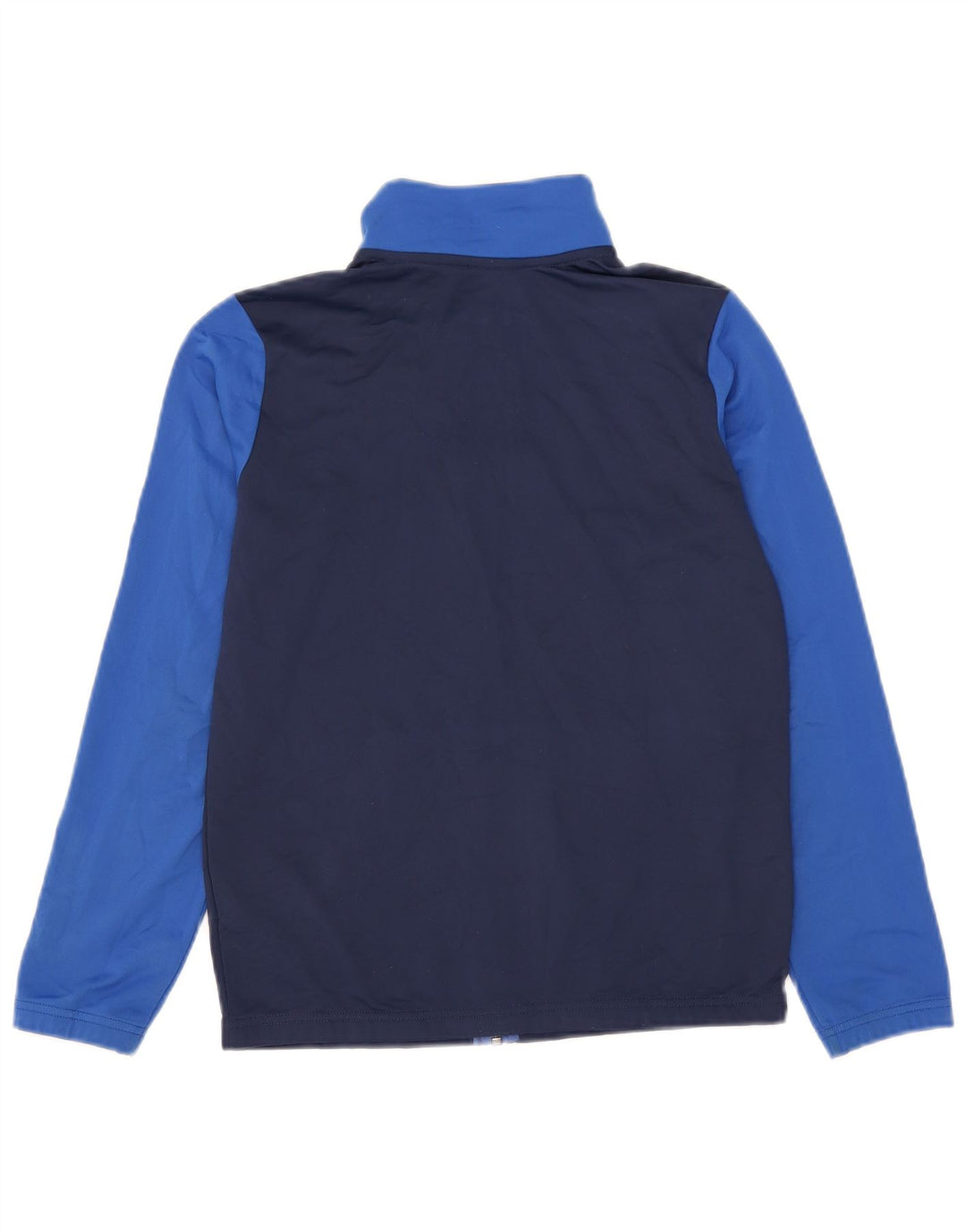 Nike Boys Tracksuit Top Jacket 12-13 Years Large Navy Blue Colourblock