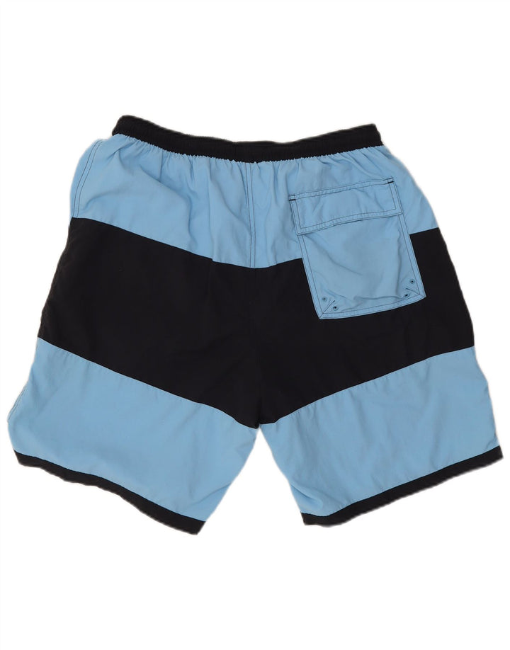 Fred Perry Mens Swimming Shorts Large  Blue Colourblock Nylon