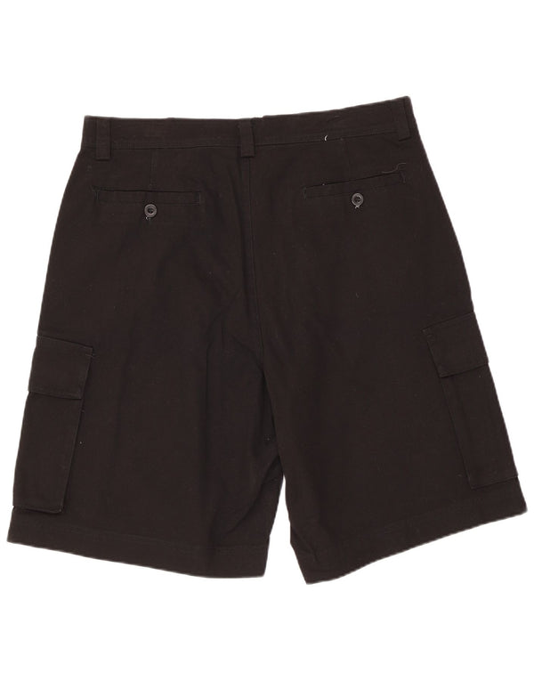 Reebok Mens Cargo Shorts Large W34 Black Cotton