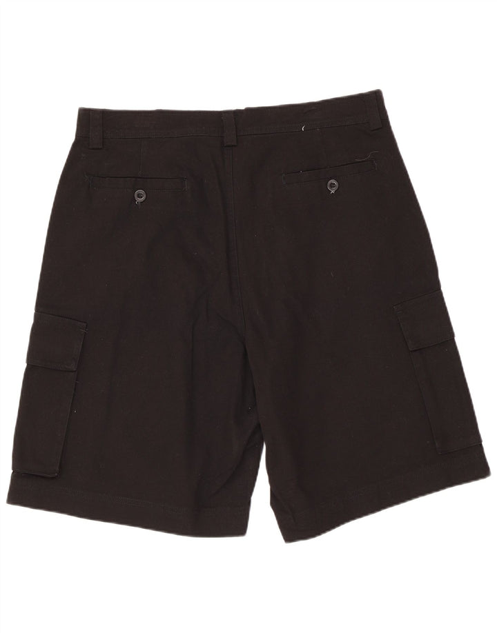 Reebok Mens Cargo Shorts Large W34 Black Cotton