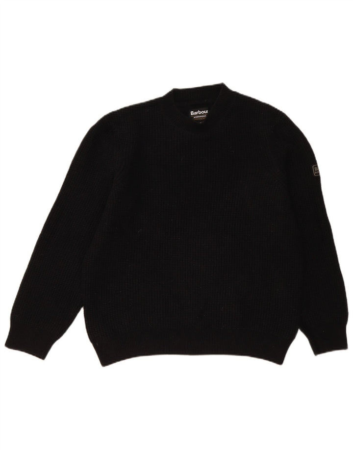 Barbour Womens Turtle Neck Jumper Sweater Medium Black Wool