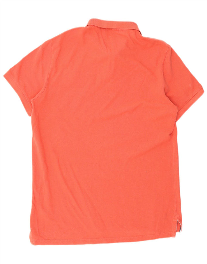 Superdry Mens Polo Shirt XL Orange Cotton