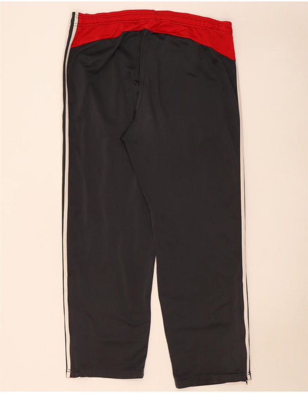 Adidas Mens Tracksuit Trousers UK 48/50 XL Grey Colourblock Polyester