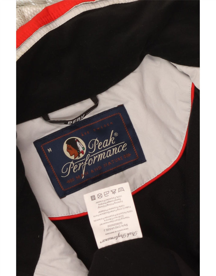 Giacca da sci con cappuccio da uomo Peak Performance UK 38 Medium Red Colourblock