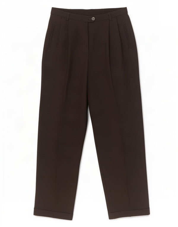 Pantaloni de costum pentru femei cu talie înaltă Marks & Spencer UK 14 Large W28 L31 Black