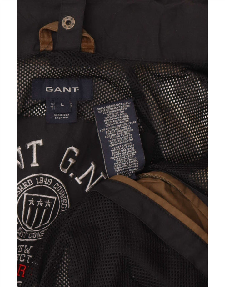 Gant Mens Rain Jacket UK 40 Large Navy Blue Nylon