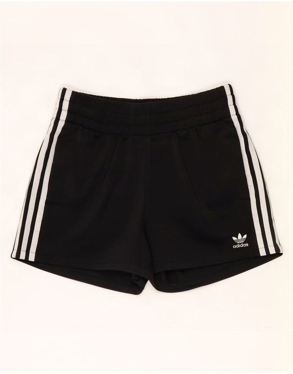 Adidas Damen Sportshorts UK 10 Small Schwarz Polyester