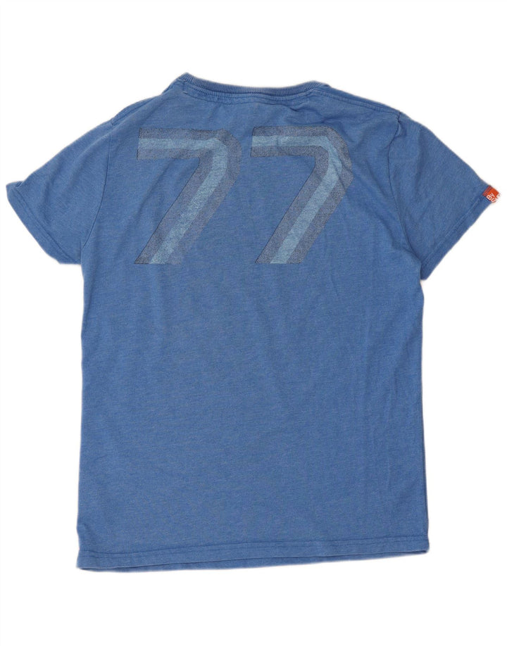 Ανδρικό γραφικό T-Shirt Superdry Top Medium Blue Polyester