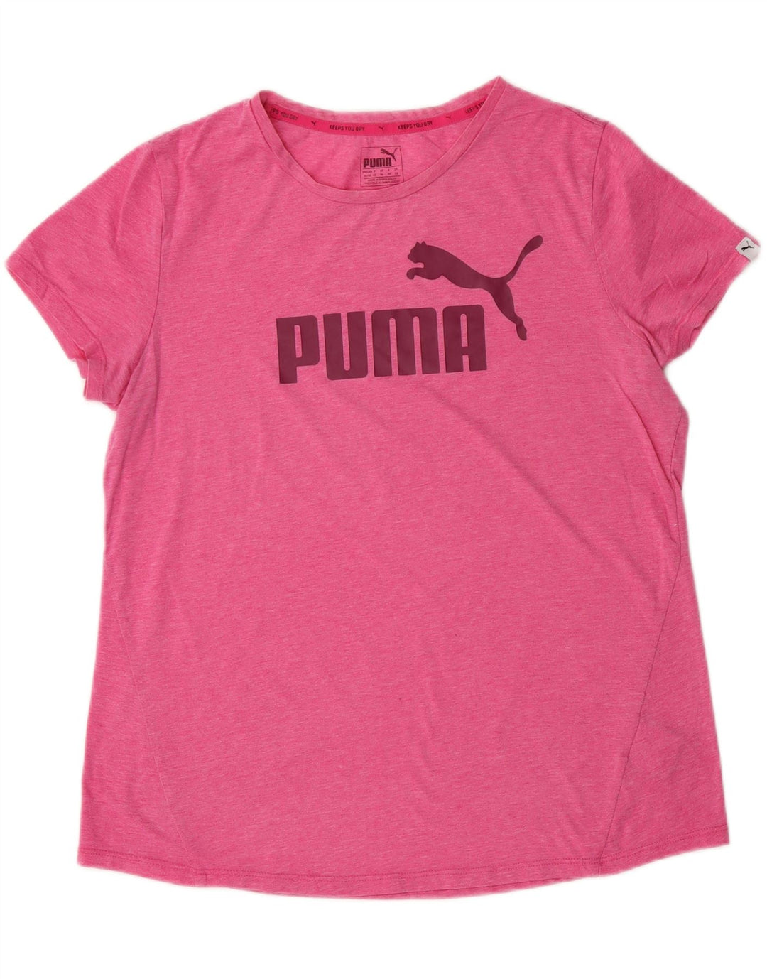 PUMA Womens Graphic T-Shirt Top UK 16 Large  Pink Polyester Vintage Puma and Second-Hand Puma from Messina Hembry 
