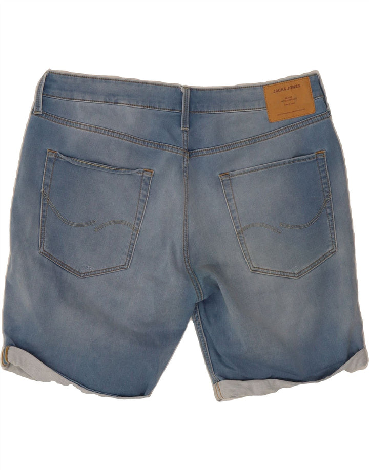 JACK & JONES Mens Distressed Denim Shorts XL W38  Black Cotton Vintage Jack & Jones and Second-Hand Jack & Jones from Messina Hembry 