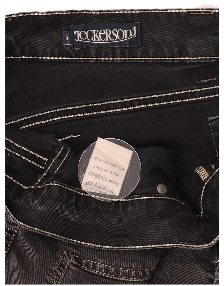 Jeckerson Mens Straight Jeans W31 L30 Grey Cotton