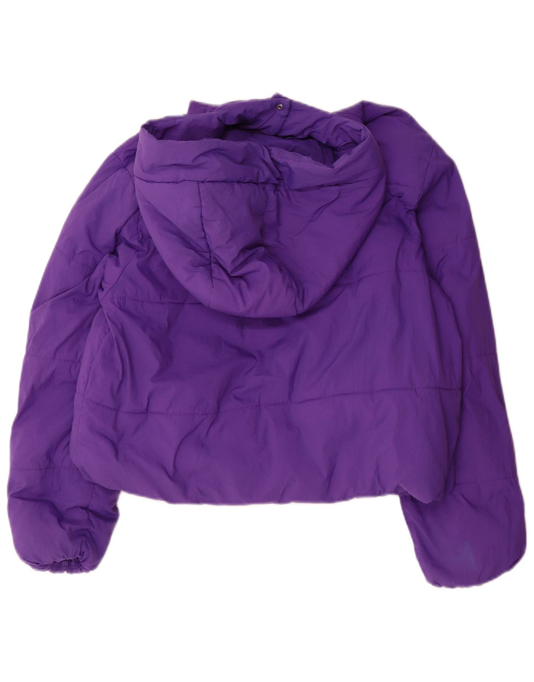 Zara Girls Hooded Padded Jacket 13-14 Years Purple Polyester