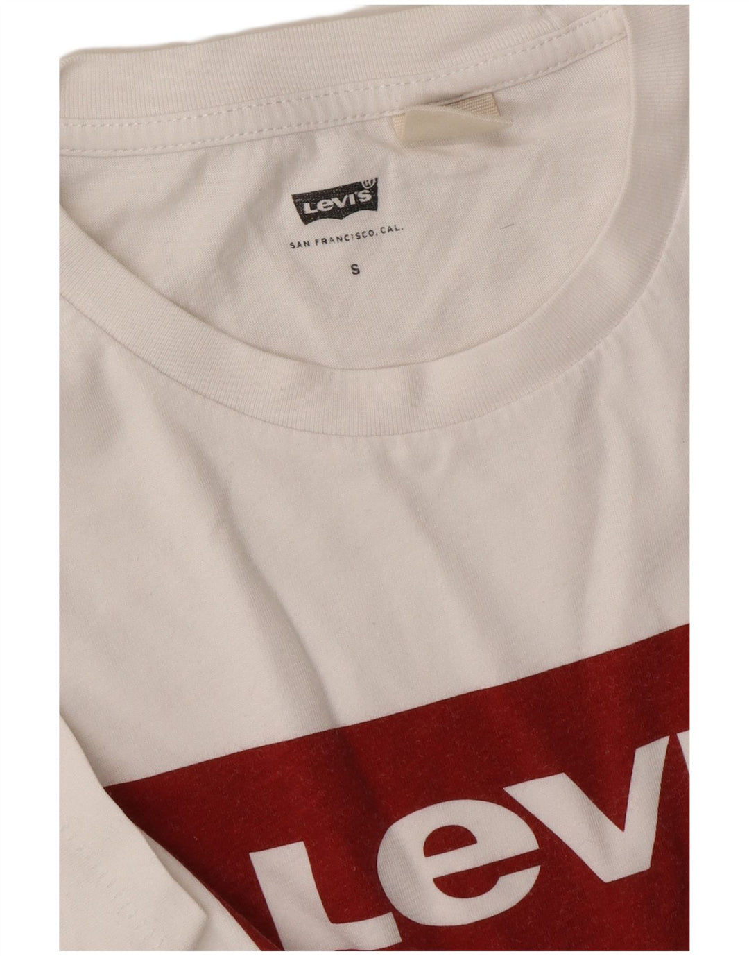 LEVI'S Mens Graphic T-Shirt Top Small White