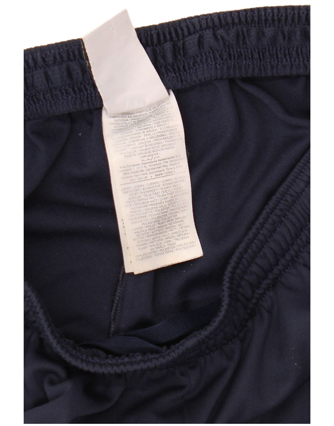 Nike Mens Dri Fit Tracksuit Trousers Large  Navy Blue Polyester