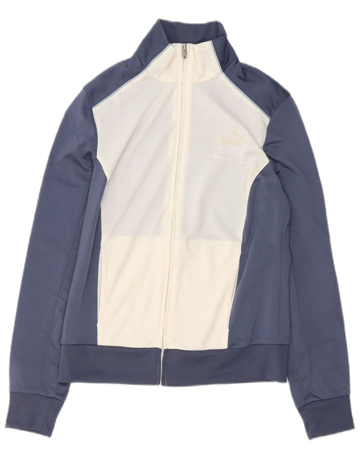 Jachetă de trening Puma pentru femei UK 12 Medium Bleumarin Colorblock