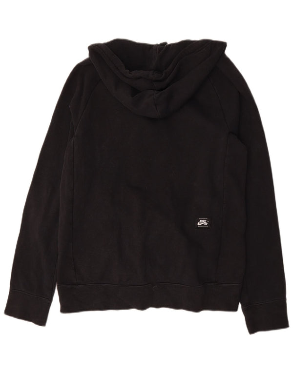 Męski sweter z kapturem i zamkiem błyskawicznym Nike, mały, czarny, bawełniany