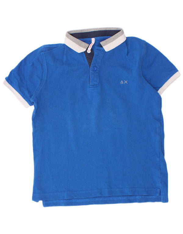 Sun68 Polo de rugby para niños 5-6 años Azul Algodón