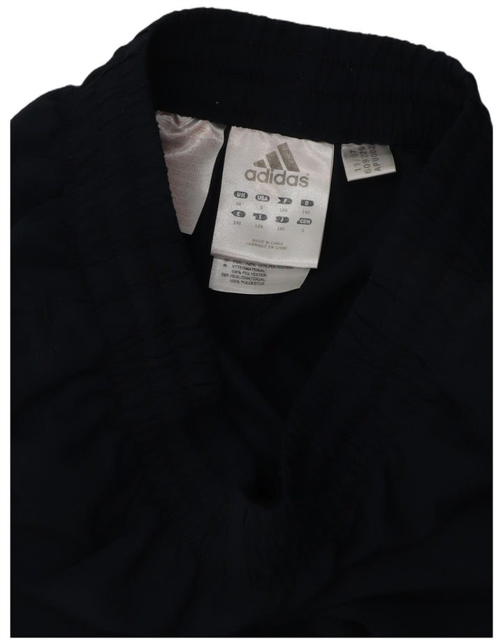 Adidas Girls Tracksuit Trousers 9-10 Years  Navy Blue Polyester