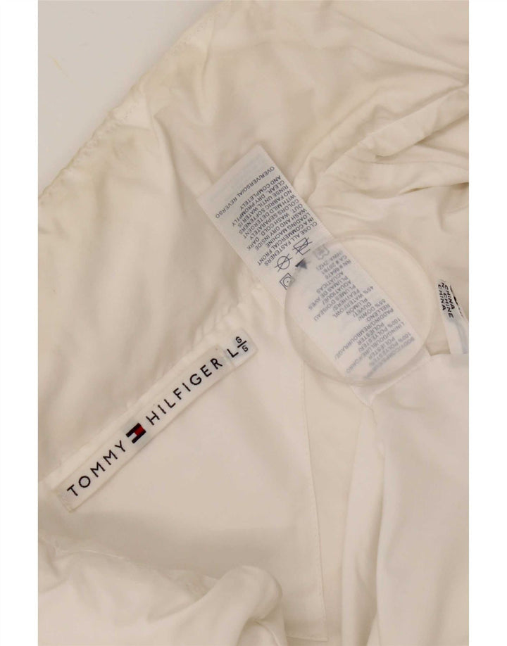 Tommy Hilfiger Womens Padded Gilet UK 14 Large White Polyester