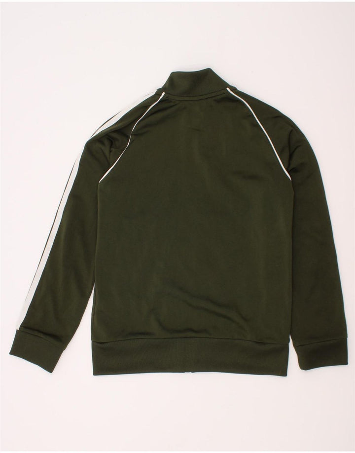 Adidas Jungen-Trainingsanzug-Top-Jacke, 7–8 Jahre, grünes Polyester