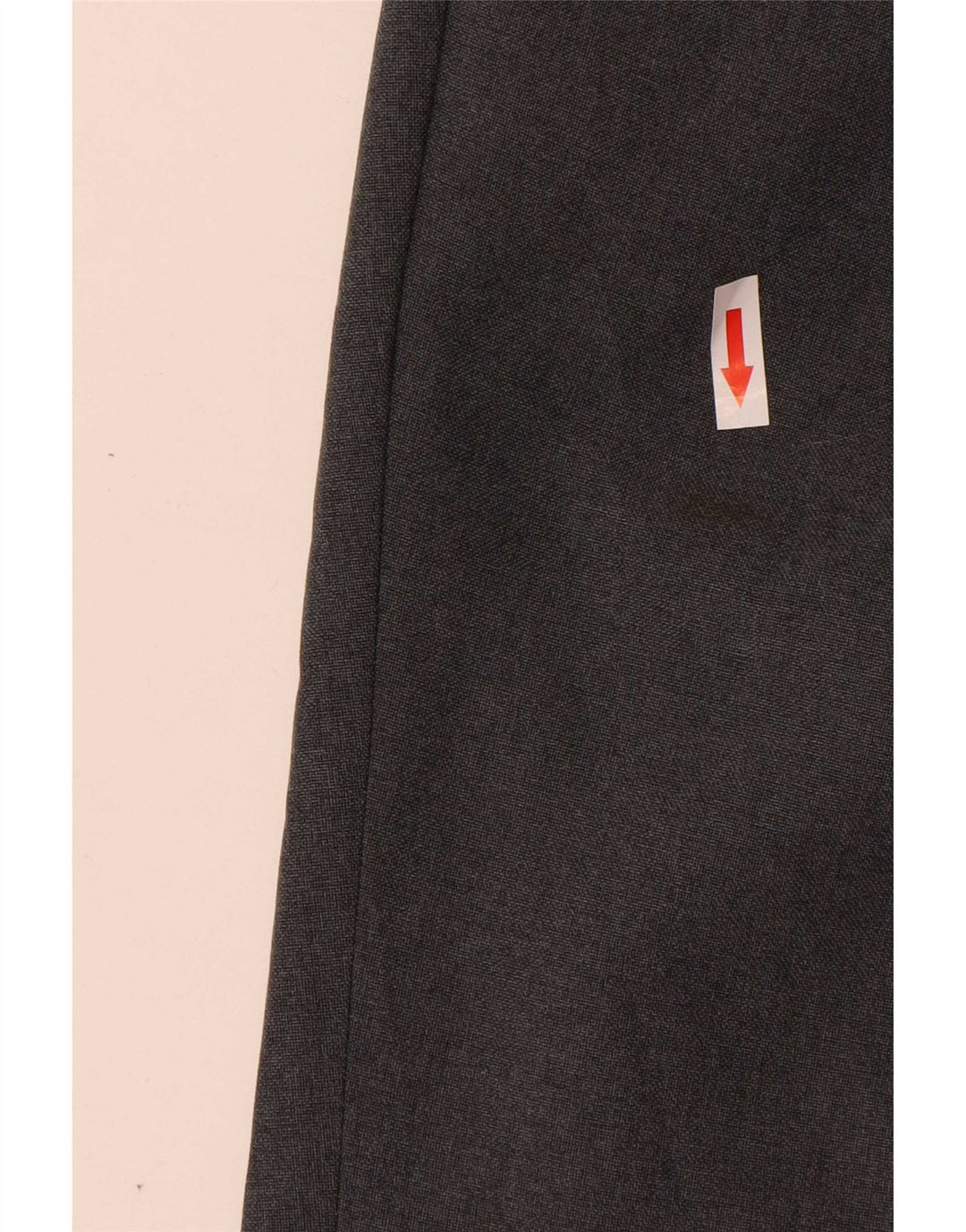 Pantaloni da completo da uomo con pegging Farah W38 L30 poliestere grigio