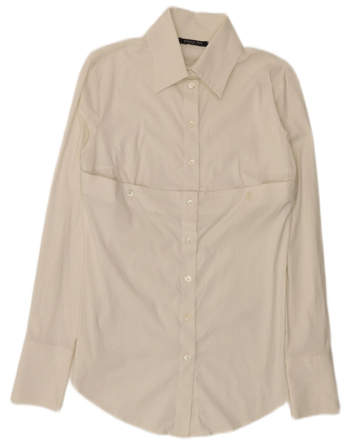 Patrizia Pepe Dameskjorte UK 12 Medium White