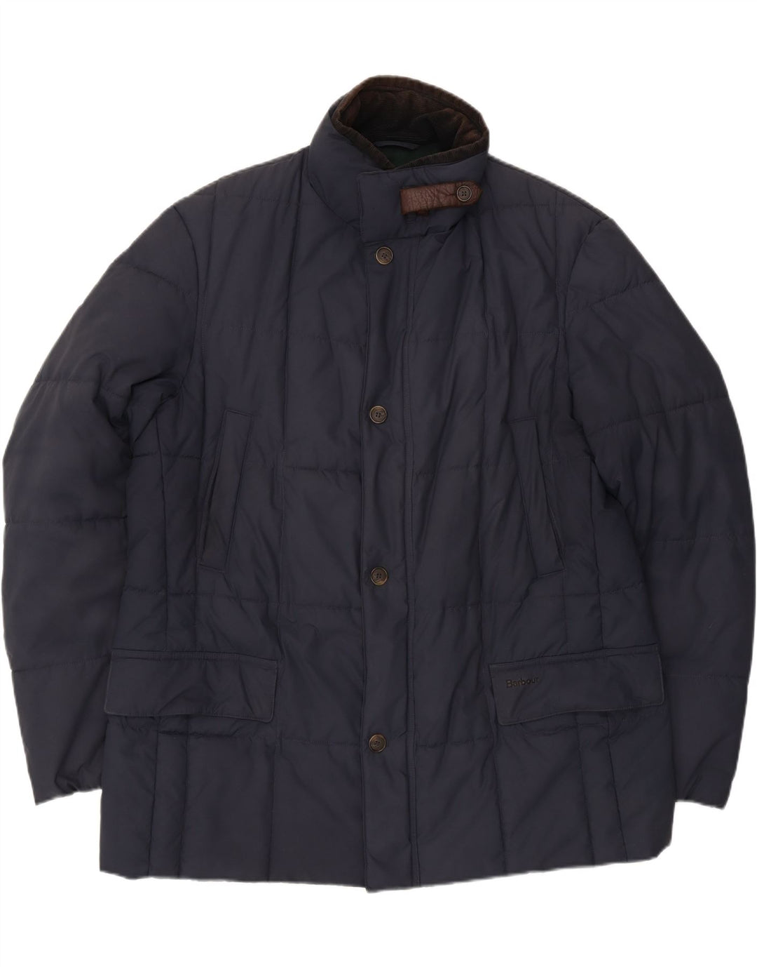 Jachetă căptușită pentru bărbați Barbour UK 42 XL bleumarin poliester