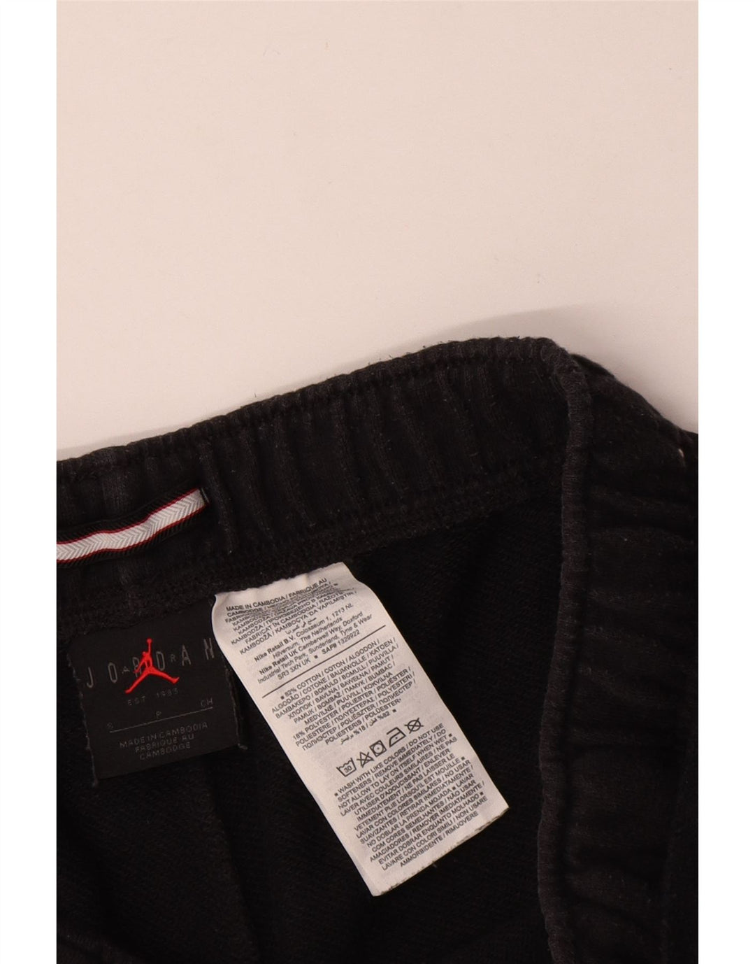 JORDAN Mens Graphic Sport Shorts Small  Black Cotton