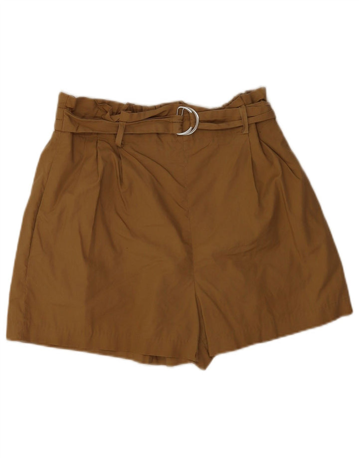 Pantaloncini casual con ancoraggio da donna Zara medi W28 marroni