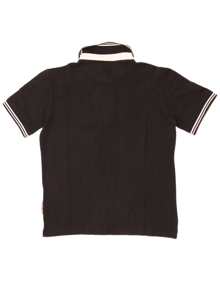 Polo da rugby da uomo Asics piccola in cotone nero
