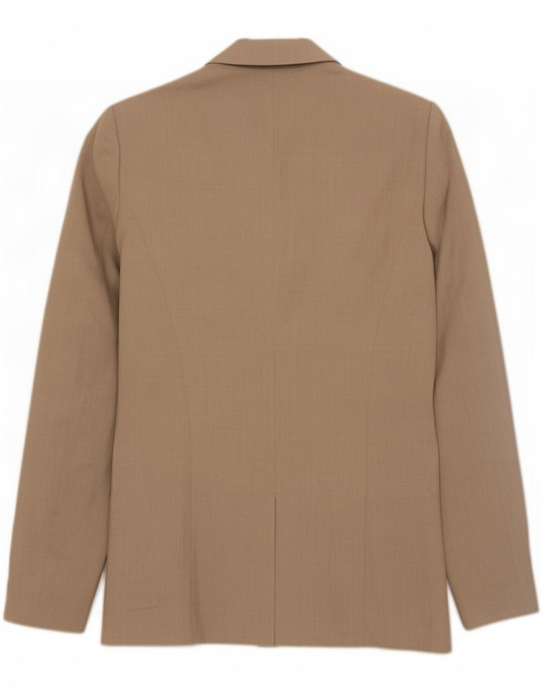 Zara Veste Blazer 1 Bouton Femme UK 10 Petit Coton Beige