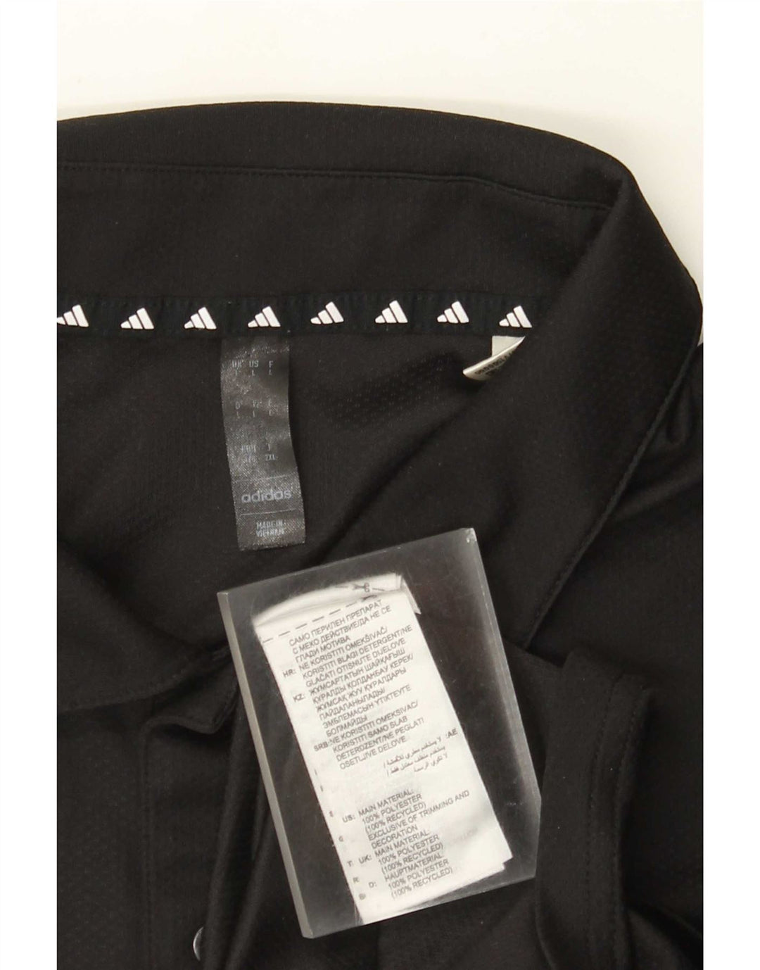 Adidas Herren Aeroready Poloshirt Großes schwarzes Polyester